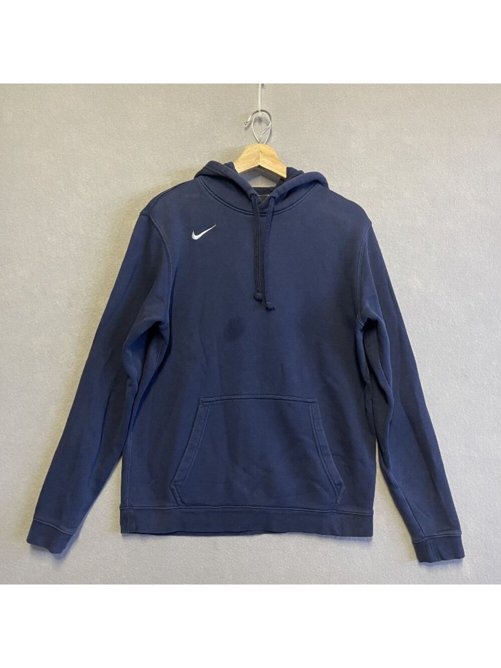 Nike Mens Navy Blue Pullover Hoodie Size M